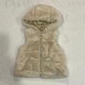 Zara Jackets & Coats | Baby Girl Warm Hooded Vest | Color: Cream | Size: 12-18mb