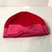 Kate Spade Accessories | Kate Spade Winter Beanie Hat Red Pink Color Block Bow Charm Knit Hat 100% Wool | Color: Pink/Red | Size: Os