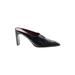 Donald J Pliner Mule/Clog: Slip On Stilleto Cocktail Black Print Shoes - Women's Size 9 - Closed Toe