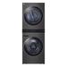 LG 4.5 Cu. Ft. Front Load Washer & 7.4 Cu. Ft. Gas Dryer, Steel in Black | 74.375 H x 27 W x 30.375 D in | Wayfair WKGX201HBA