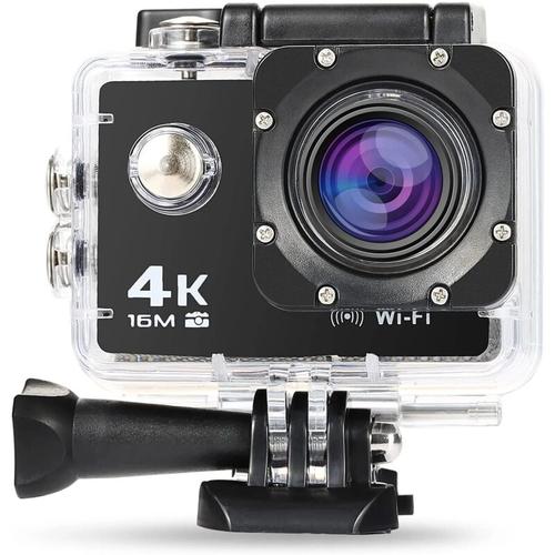 4K WiFi-Action-Kamera, 16MP wasserdichte Sportkamera-Helmkamera-Action-Kamera
