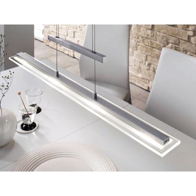 Led Pendelleuchte tenso Silber 88cm höhenverstellbar & Tageslicht Kaltweiß