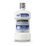 Listerine Healthy White Vibrant Multi-Action Fluoride Mouth Rinse Foaming Anticavity Mouthwash for Whitening Teeth and Fighting Bad Breath 16 fl. oz