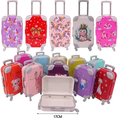 Mini valise d'impression d'anime mignon pour filles accessoires de bagage canard de 30cm