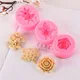 Moule 3D en Silicone pour gâteau de mariage magnifiques motifs de roses de lys et de fleurs de