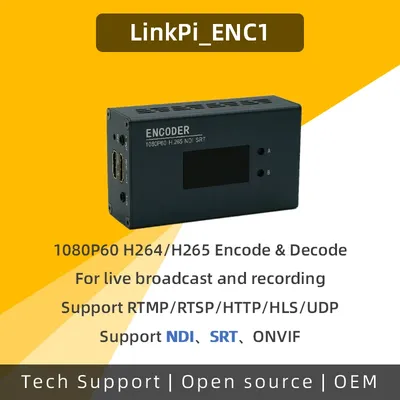 Décodeur d'impression HDMI 1080P NDI SRT RTMP RTSP diffusion en direct IPCam ENC1