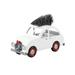 The Holiday Aisle® 13" L LED Tin Car w/ Tree Metal in White | 9.5 H x 5.5 W x 13 D in | Wayfair 4C62230142D148CABC321F6138FB0805