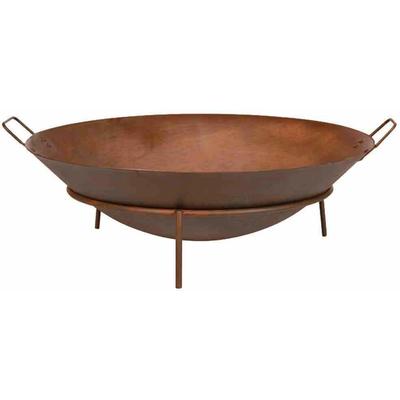 Feuerschale SIENA GARDEN "Rusty Ø 70 cm", braun, B:70cm H:25cm L:70cm Ø:70cm, Gusseisen, Feuerkörbe, Gusseisen rostbraun, mit Griffen Image