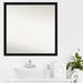 Latitude Run® Avon Black Narrow Bathroom Vanity Non-Beveled Wall Mirror Plastic | 28 H x 28 W x 0.87 D in | Wayfair