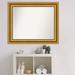 Rosdorf Park Parlor Gold Bathroom Vanity Non-Beveled Wall Mirror Wood in Brown | 27.75 H x 33.75 W in | Wayfair 039AA8EB02184D82B881828FBE51424F
