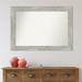 Wigley Dove Greywash Bathroom Vanity Non-Beveled Wall Mirror Plastic Laurel Foundry Modern Farmhouse® | 30 H x 42 W in | Wayfair