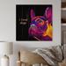 Zoomie Kids I Love Dogs Pink Dog - Unframed Print on Wood in Black/Brown/Orange | 16 H x 16 W x 1 D in | Wayfair 6BA010FCCE7F486086E69C582ECB383F