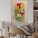 Winston Porter Bouquet of & Red Tulips - Unframed Painting on Wood in White | 36 H x 24 W x 1 D in | Wayfair FFEA89738813405C93CB4B91AFF4FE64