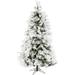 The Holiday Aisle® Unlit Snow Flocked Snowy Pine Christmas Tree in Green | Wayfair FFSN012-0SN