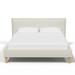 Wade Logan® Arvle Platform Bed Performance Fabric/Upholstered in White | 36 H x 78 W x 93 D in | Wayfair 672B89A9AF71405A8144D214FA7BADB0