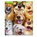East Urban Home Cartoon Selfie Dog Fleece Blanket Microfiber/Fleece/Microfiber/Fleece | 60 H x 75 W in | Wayfair 547991254CFF43E6BB362712ACD0D155