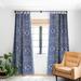 The Twillery Co.® Marta Barragan Camarasa Indigo Of Geometric Shapes Of Watercolor 1pc Blackout Window Curtain Panel Polyester | 84 H in | Wayfair