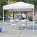 8' x 8' Pop Up Canopy, Folding Table and 4 Folding Chairs Bundle