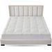Cheer Collection Bamboo Mattress Topper Filled with Shredded Memory Foam - White