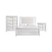 Picket House Furnishings Charlotte Youth Full Platform 3PC Bedroom Set in White