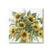 Stupell Industries Bold Sunflower Bunches Floral Country Blossom Bouquet Graphic Art Gallery Wrapped Canvas Print Wall Art Design by Cindy Jacobs