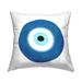 Stupell Industries Evil Eye Centric Bold Abstract Circular Shapes Contemporary Blue 18 x 7 x 18 Decorative Pillows