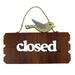 Creative Double Side Open and Closed Wooden Welcome Door Sign Door Hanging Tag