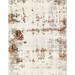 Ahgly Company Indoor Rectangle Abstract Tan Brown Abstract Area Rugs 2 x 4