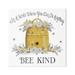 Stupell Industries Bee Kind Encouraging Phrase Floral Decorated Hive Graphic Art Gallery Wrapped Canvas Print Wall Art Design by Deb Strain