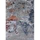 Ahgly Company Indoor Rectangle Mid-Century Modern Carbon Gray Oriental Area Rugs 5 x 8