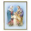 Holy Family Picture Framed Plaque Large Gold Plaque Frame