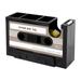 Cassette Tape Dispenser Pen Holder Vase Pencil Pot Desk Tidy Container Office Supplier Gift(black)