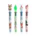 4 Pieces Christmas Pens Set Multicolor Ballpoint Pens for Kids Students Snowman/Reindeer/Christmas Tree/Santa Claus
