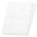 Stomper Pro Compatible DISC CD DVD Labels on Sheets with Case Pine Labels ( 2 Labels Per Sheet White 100 Sheets )