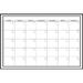 WallPops WPE0447 Large Monthly Dry Erase Calendar Decal White & Off-White