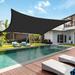 Dpityserensio 3*3M/118*118IN Square Sun Shade Sail-Canopy Outdoor Sunshade Swimming Pool Sun Awning 95% UV Block for Patio Garden Outdoor Facility Black