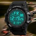 Fashion Waterproof Men s Boy LCD Digital Stopwatch Date Rubber Sport Wrist