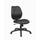 Boss Office Products Black Contemporary Ergonomic Adjustable Height Swivel Upholstered Task Chair | B1016-BK