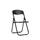 HERCULES Series Black Plastic Seat Utility Banquet Chair