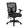 26.5 in. Width Big and Tall Black Fabric Task Chair with Swivel Seat