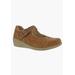 Extra Wide Width Women's Jillian Flats by Drew in Tan Nubuck (Size 10 WW)