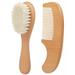 Brush Baby Comb Grooming Infant Hair Hairbrush Shower Bathing Giftsfor Wooden Newborn Scalpbath Toddlers Set