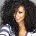 Anvazise Women Fashion African Black Short Curly Wavy Hair Heat Resistant Wig Hairpiece Black