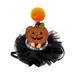 Fusipu Pet Headgear Adjustable Cartoon Ornament Friendly to Skin Non-Glaring Easy-wearing Polyester Dog Halloween LED Cap Pet Cosplay Headwear Pet Supplies