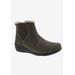 Wide Width Women's Jayla Bootie by Drew in Olive Nubuck (Size 9 W)