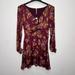 Free People Dresses | Free People Women's Dress 12 Morning Light Mini Floral Dress Purple 12 | Color: Purple | Size: 12