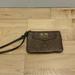 Coach Bags | Coach Bronze Leather Wristlet Cardholder | Color: Brown/Gold | Size: Os