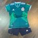 Adidas Matching Sets | Adidas Boys Set, Euc! Size Small. Mexico Soccer Jersey, Purchase In Mexico. | Color: Black/Green | Size: Sb