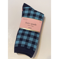 Kate Spade New York Accessories | Kate Spade Women Crew Trousers Socks 3 Pairs Crew Blue Set One Size New W Tags | Color: Blue/White | Size: Os