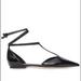 Burberry Shoes | Burberry Wellton Snakeskin Tie-Up Flats | Color: Black | Size: 8.5